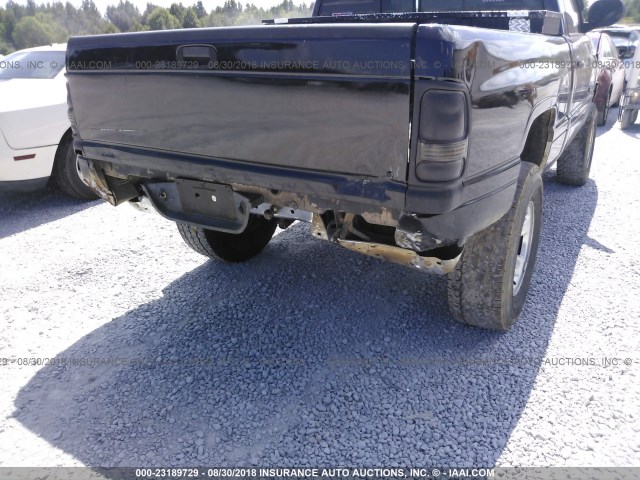 1B7HF16Y91S170349 - 2001 DODGE RAM 1500 BLACK photo 6