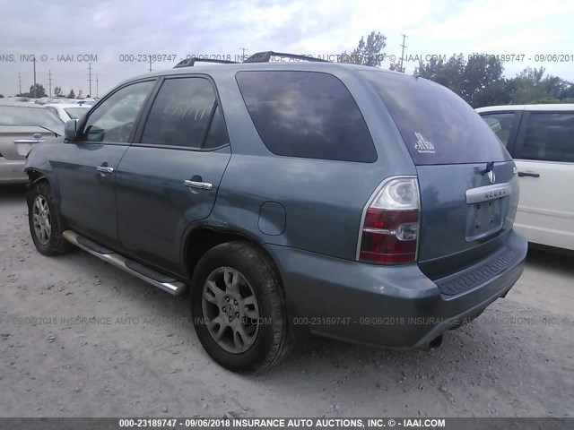 2HNYD188X6H505436 - 2006 ACURA MDX TOURING TEAL photo 3