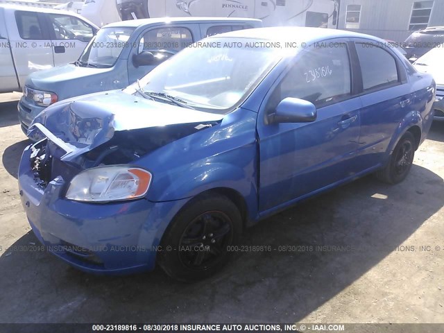 KL1TD5DE7AB044482 - 2010 CHEVROLET AVEO LS/LT Көк фото 2