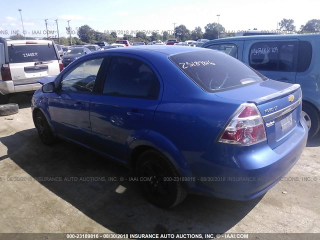 KL1TD5DE7AB044482 - 2010 CHEVROLET AVEO LS/LT Көк фото 3