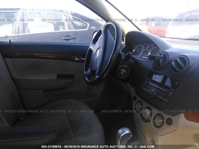 KL1TD5DE7AB044482 - 2010 CHEVROLET AVEO LS/LT Көк фото 5