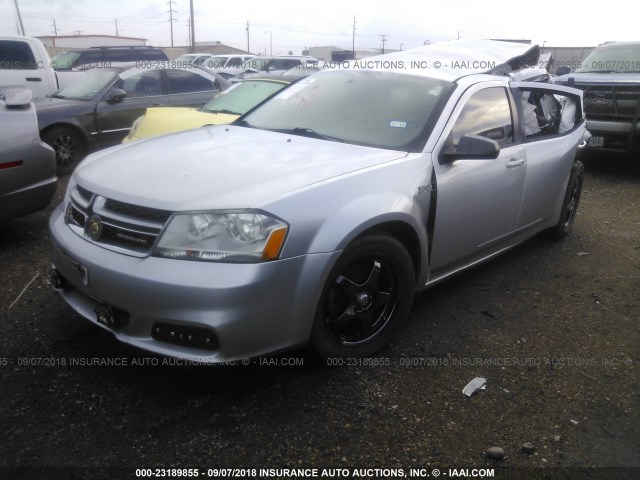 1B3BD4FB4BN501963 - 2011 DODGE AVENGER EXPRESS SILVER photo 2