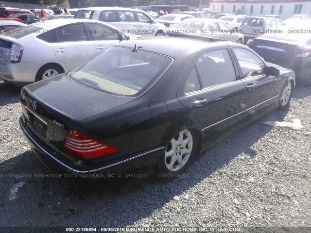 WDBNG83J86A468533 - 2006 MERCEDES-BENZ S 430 4MATIC BLACK photo 4