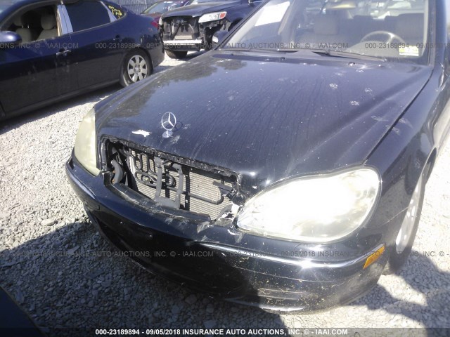 WDBNG83J86A468533 - 2006 MERCEDES-BENZ S 430 4MATIC BLACK photo 6