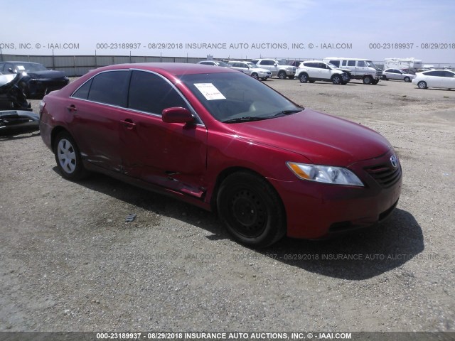4T1BE46K17U019844 - 2007 TOYOTA CAMRY CE/LE/XLE/SE RED photo 1