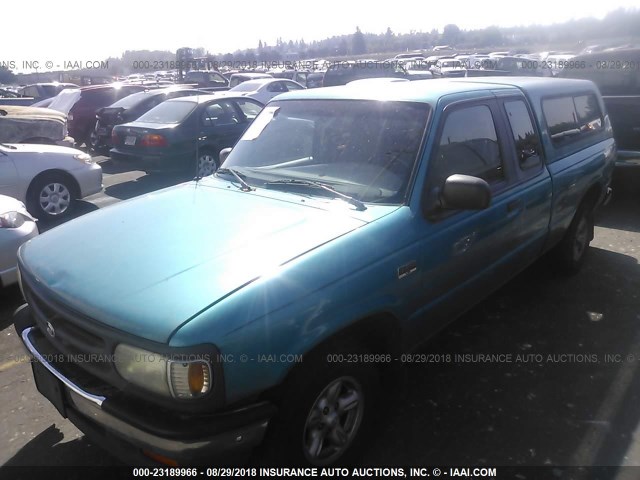 4F4CR16U0TTM30981 - 1996 MAZDA B3000 CAB PLUS BLUE photo 2