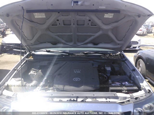 5TEJU62NX5Z038203 - 2005 TOYOTA TACOMA DOUBLE CAB PRERUNNER SILVER photo 10