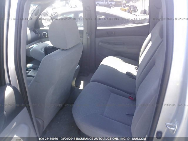 5TEJU62NX5Z038203 - 2005 TOYOTA TACOMA DOUBLE CAB PRERUNNER SILVER photo 8