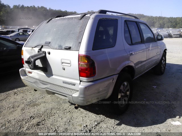 4S6CM58W1X4419214 - 1999 HONDA PASSPORT EX/LX SILVER photo 4