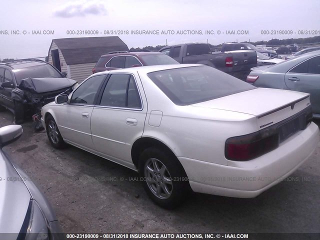 1G6KY5491XU936528 - 1999 CADILLAC SEVILLE STS WHITE photo 3