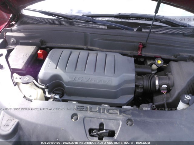 5GAEV23768J228975 - 2008 BUICK ENCLAVE CXL 红色 照片 10