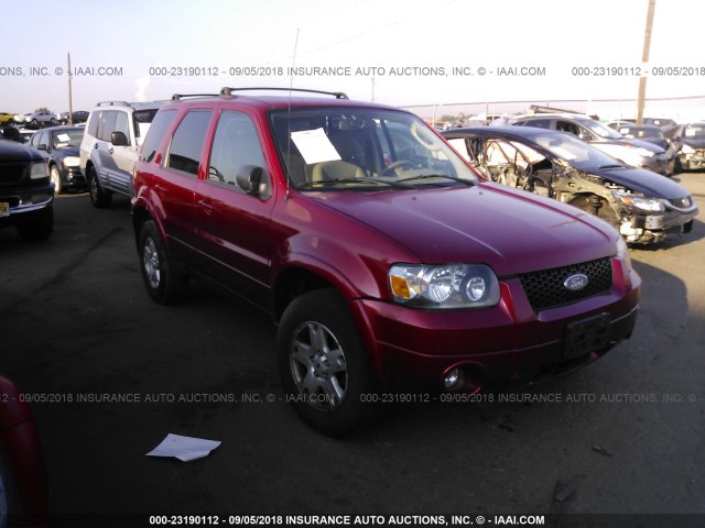 1FMYU94186KD49656 - 2006 FORD ESCAPE LIMITED RED photo 1