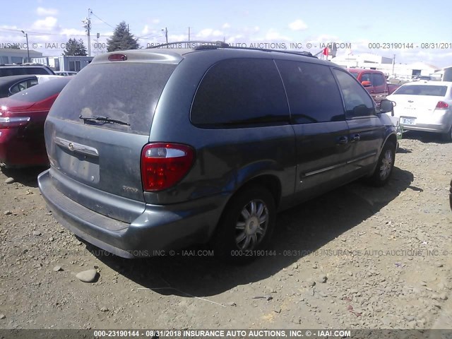 2A4GP54L36R718422 - 2006 CHRYSLER TOWN & COUNTRY TOURING Light Blue photo 4