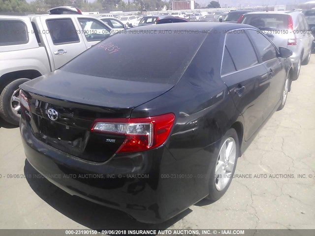 4T1BF1FK4EU356016 - 2014 TOYOTA CAMRY L/SE/LE/XLE შავი ფოტო 4