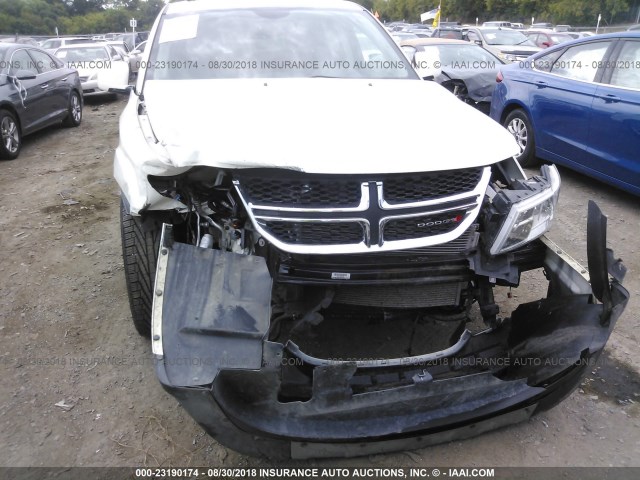 3C4PDCDG0ET171403 - 2014 DODGE JOURNEY LIMITED WHITE photo 6