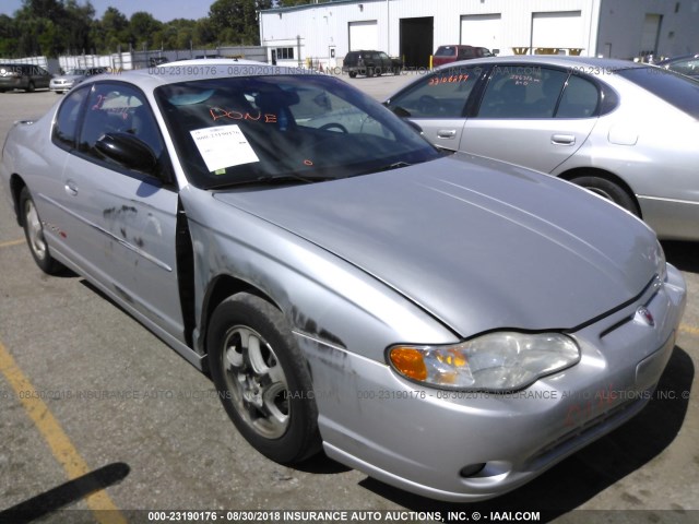 2G1WX12K039329536 - 2003 CHEVROLET MONTE CARLO SS SILVER photo 1