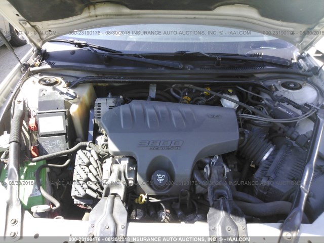 2G1WX12K039329536 - 2003 CHEVROLET MONTE CARLO SS 银色 照片 10