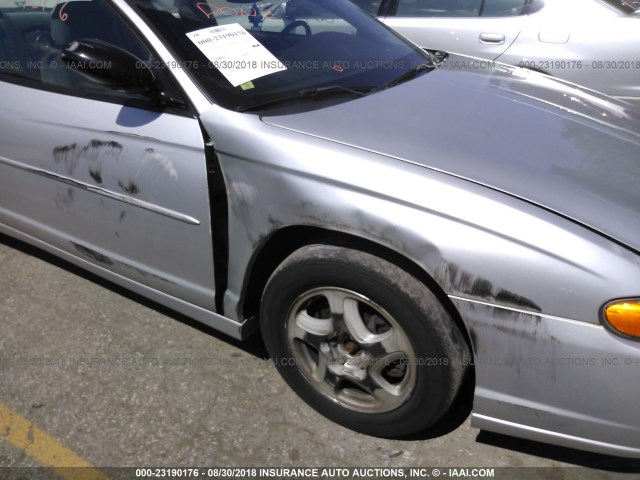 2G1WX12K039329536 - 2003 CHEVROLET MONTE CARLO SS SILVER photo 6