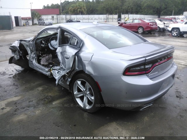 2C3CDXCT2JH166506 - 2018 DODGE CHARGER R/T GRAY photo 3