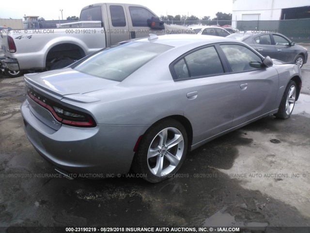 2C3CDXCT2JH166506 - 2018 DODGE CHARGER R/T GRAY photo 4