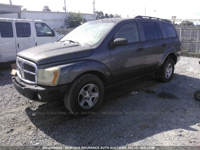 1D8HD48K64F100774 - 2004 DODGE DURANGO SLT GRAY photo 2