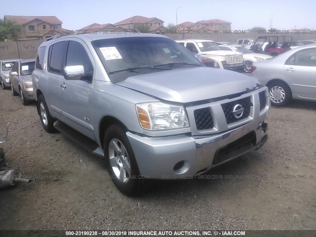 5N1AA08A85N737564 - 2005 NISSAN ARMADA SE/LE SILVER photo 1