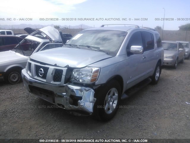 5N1AA08A85N737564 - 2005 NISSAN ARMADA SE/LE SILVER photo 2