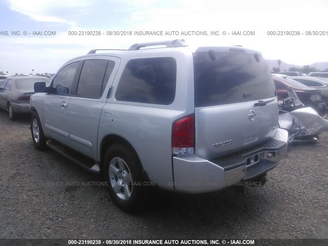 5N1AA08A85N737564 - 2005 NISSAN ARMADA SE/LE SILVER photo 3