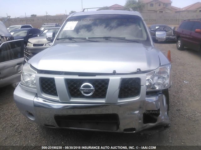 5N1AA08A85N737564 - 2005 NISSAN ARMADA SE/LE SILVER photo 6