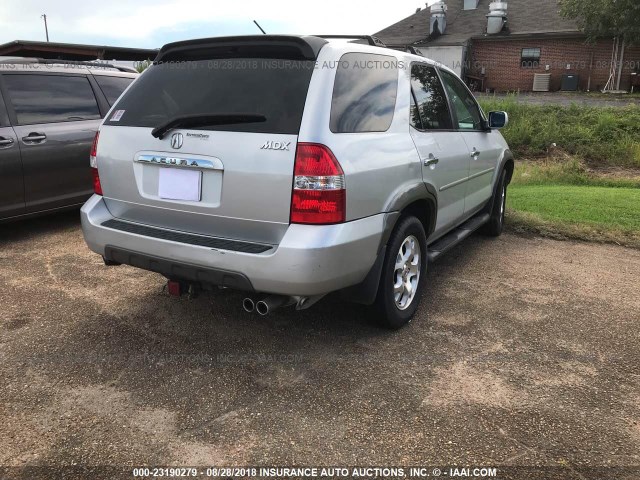 2HNYD18682H502592 - 2002 ACURA MDX TOURING SILVER photo 4