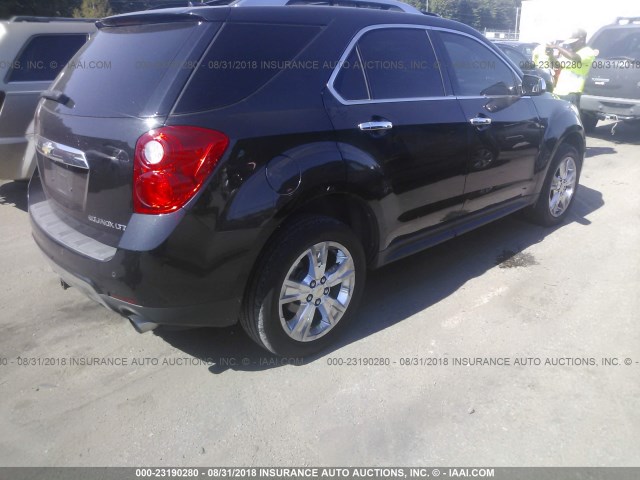 2CNFLFE52B6300587 - 2011 CHEVROLET EQUINOX LTZ BLACK photo 4