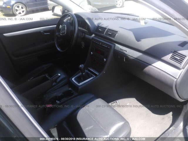 WAUDF78E18A083031 - 2008 AUDI A4 2.0T QUATTRO BLACK photo 5