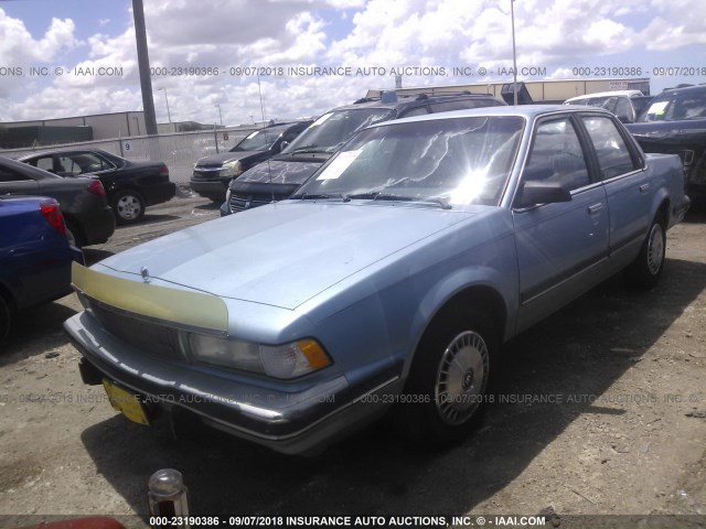 1G4AG54N5N6428214 - 1992 BUICK CENTURY SPECIAL BLUE photo 2