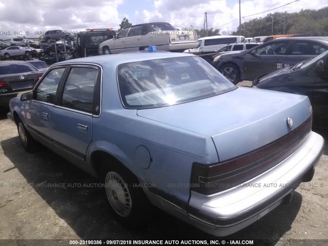 1G4AG54N5N6428214 - 1992 BUICK CENTURY SPECIAL BLUE photo 3