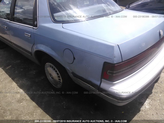 1G4AG54N5N6428214 - 1992 BUICK CENTURY SPECIAL BLUE photo 6
