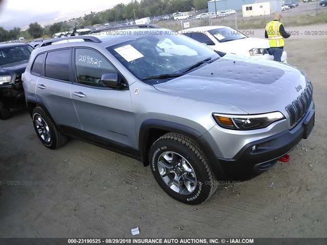 1C4PJMBX6KD224978 - 2019 JEEP CHEROKEE TRAILHAWK SILVER photo 1