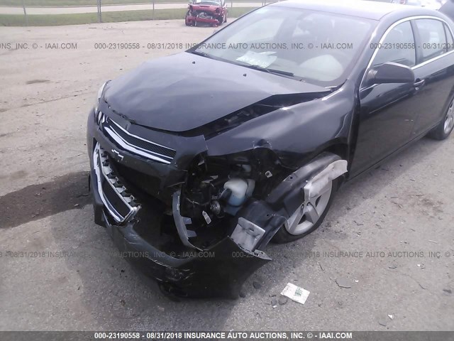 1G1ZB5EB1AF228671 - 2010 CHEVROLET MALIBU LS შავი ფოტო 6