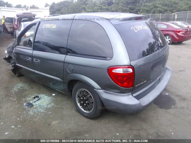 1C4GJ25302B738172 - 2002 CHRYSLER VOYAGER GRAY photo 3