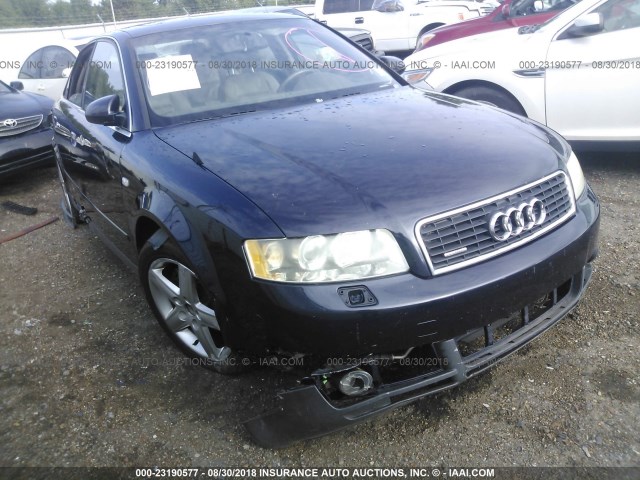 WAULT68E33A188094 - 2003 AUDI A4 3.0 QUATTRO BLUE photo 1