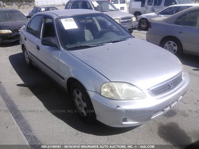 1HGEN1646YL000670 - 2000 HONDA CIVIC GX SILVER photo 1