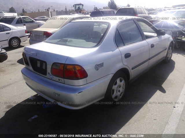 1HGEN1646YL000670 - 2000 HONDA CIVIC GX SILVER photo 4