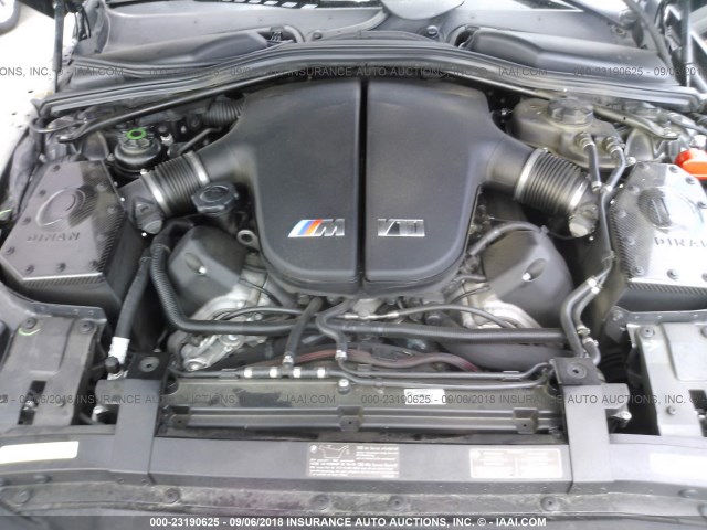 WBSEK93548CY79372 - 2008 BMW M6 BLACK photo 10
