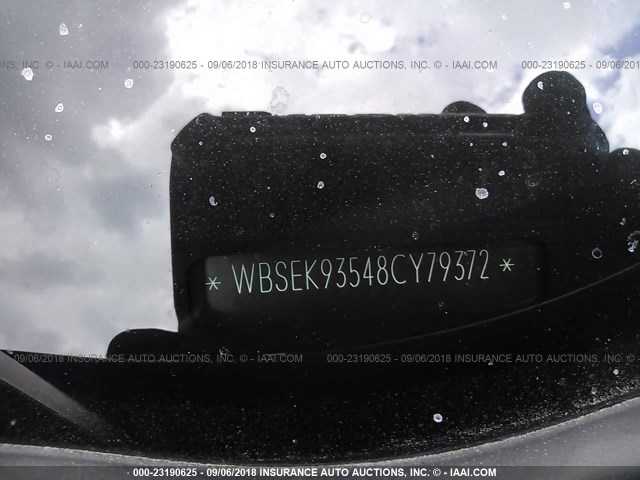 WBSEK93548CY79372 - 2008 BMW M6 BLACK photo 9