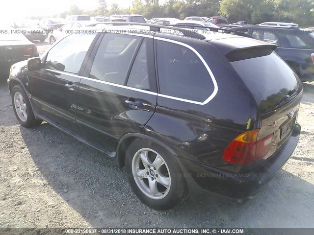 WBAFB33551LH26143 - 2001 BMW X5 4.4I BLACK photo 3