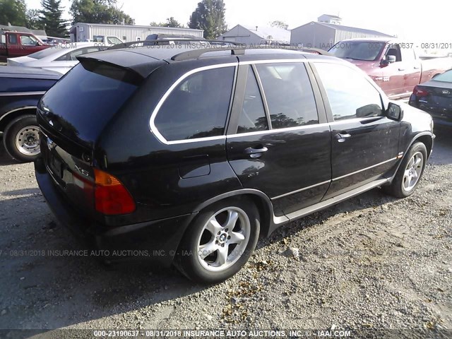WBAFB33551LH26143 - 2001 BMW X5 4.4I BLACK photo 4