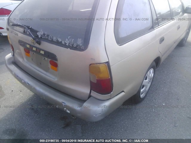 JT2AE09W5P0039117 - 1993 TOYOTA COROLLA DX GOLD photo 6