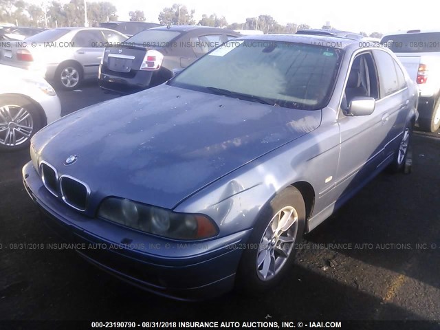 WBADT43403G023379 - 2003 BMW 525 I AUTOMATIC BLUE photo 2