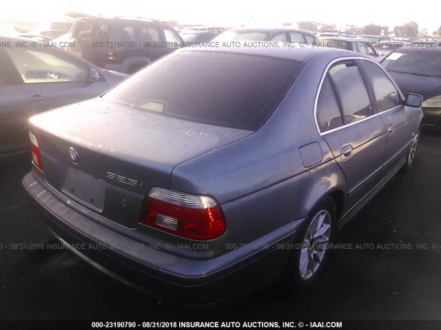 WBADT43403G023379 - 2003 BMW 525 I AUTOMATIC BLUE photo 4