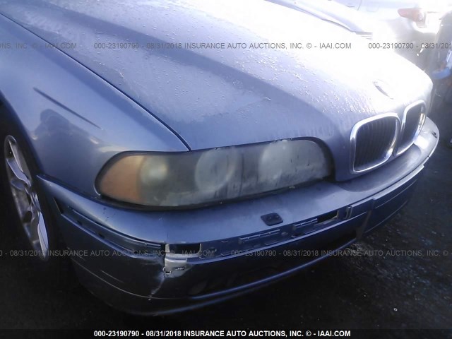 WBADT43403G023379 - 2003 BMW 525 I AUTOMATIC BLUE photo 6
