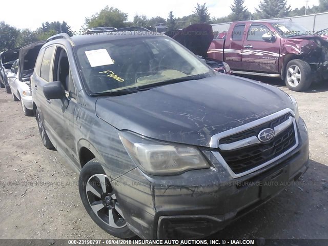 JF2SJABC0HH505652 - 2017 SUBARU FORESTER 2.5I GRAY photo 1